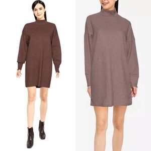 Abercrombie & Fitch Brown Long Sleeve Turtleneck Sweater Dress
